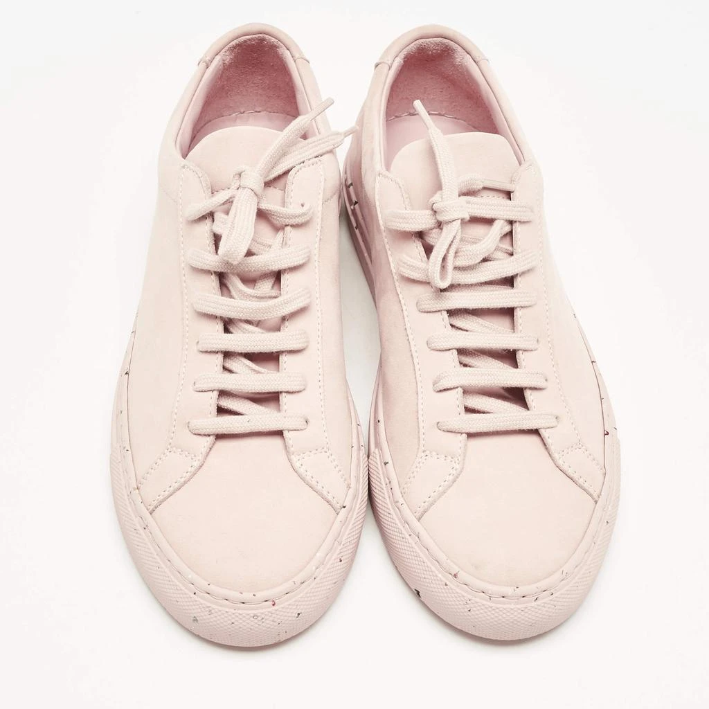 Common Projects Common Projects Blush Pink Nubuck Leather Achilles Low Top Sneakers Size 37 3