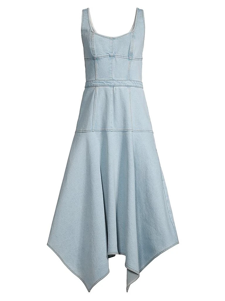 Jason Wu Denim Handkerchief Midi-Dress 1