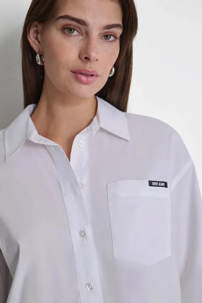 DKNY POPLIN BUTTON DOWN 6
