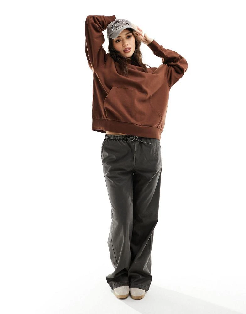 ASOS ASOS DESIGN oversized hoodie in brown 3