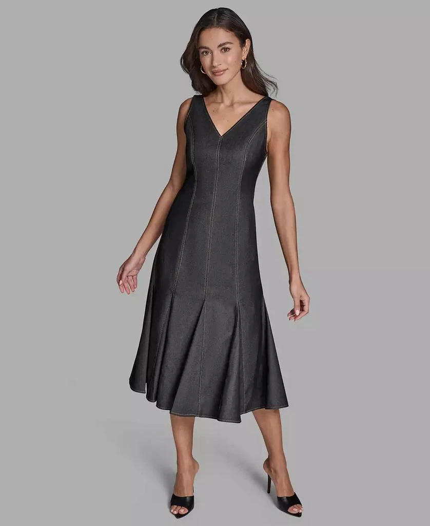 bcbg grey dress Bcbgmaxazria Grey Dress With Lace Trim XS