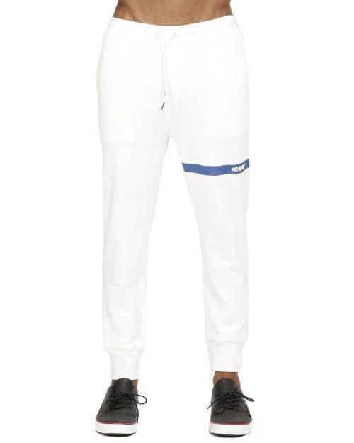 Konus Men's Frency Terry Joggers In White 1