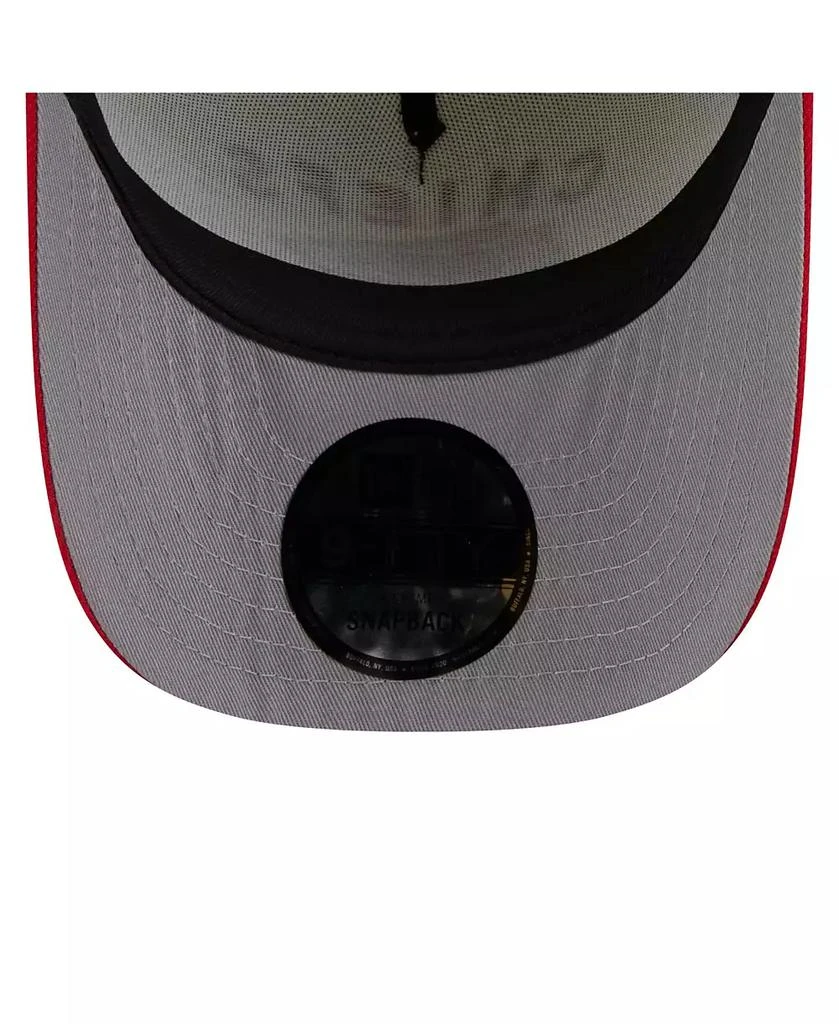 New Era Men's Cream/Red Kansas City Chiefs 2025 NFL Draft A-Frame 9FIFTY Snapback Hat 2
