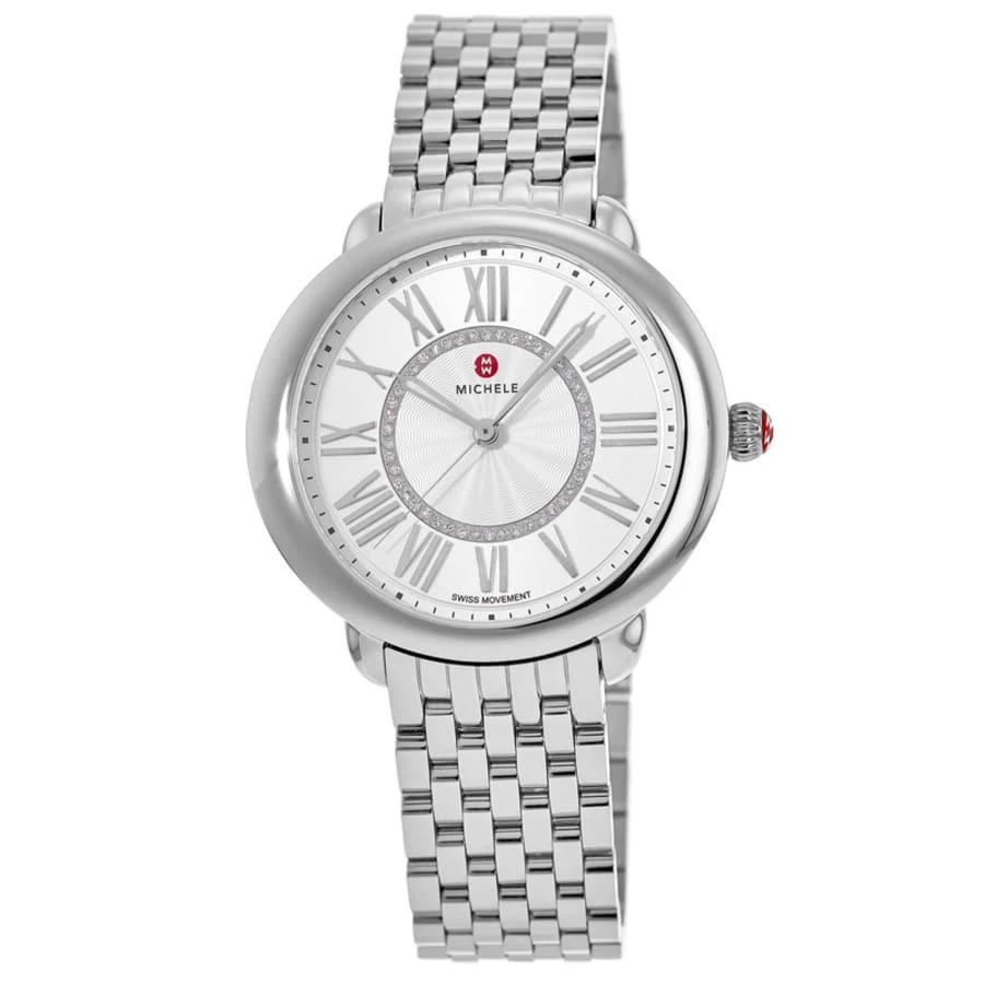Michele Serein Mid Stainless Steel Diamond Dial Women's Watch MWW21B000147 1