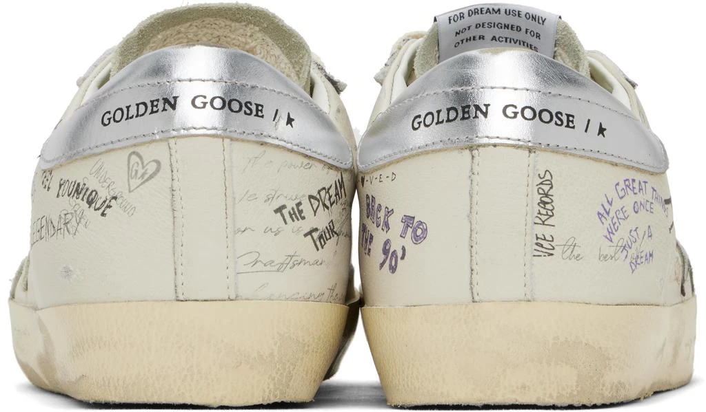 Golden Goose Off-White & Gray Super-Star LTD Sneakers 2