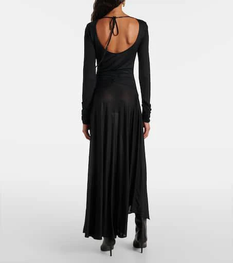 Acne Studios Gathered asymmetric maxi dress 3