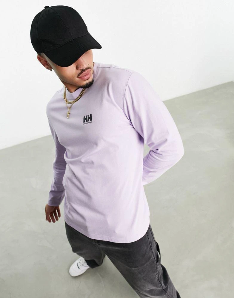 Helly Hansen Helly Hansen Move long sleeve top with back print in purple 4