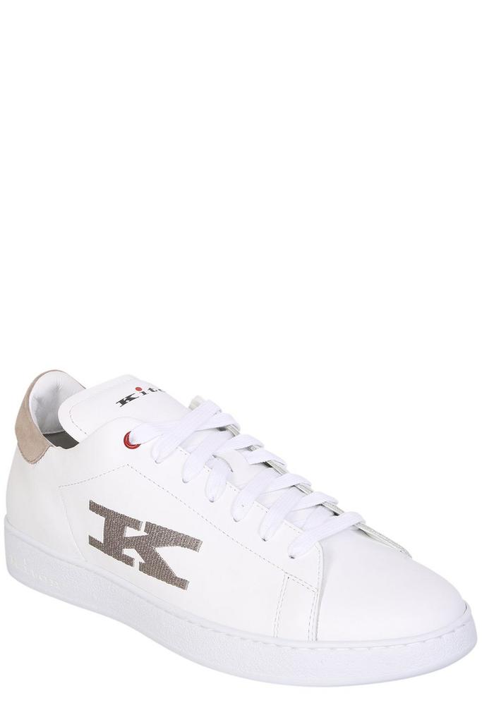 Kiton Kiton Logo Embroidered Lace-Up Sneakers