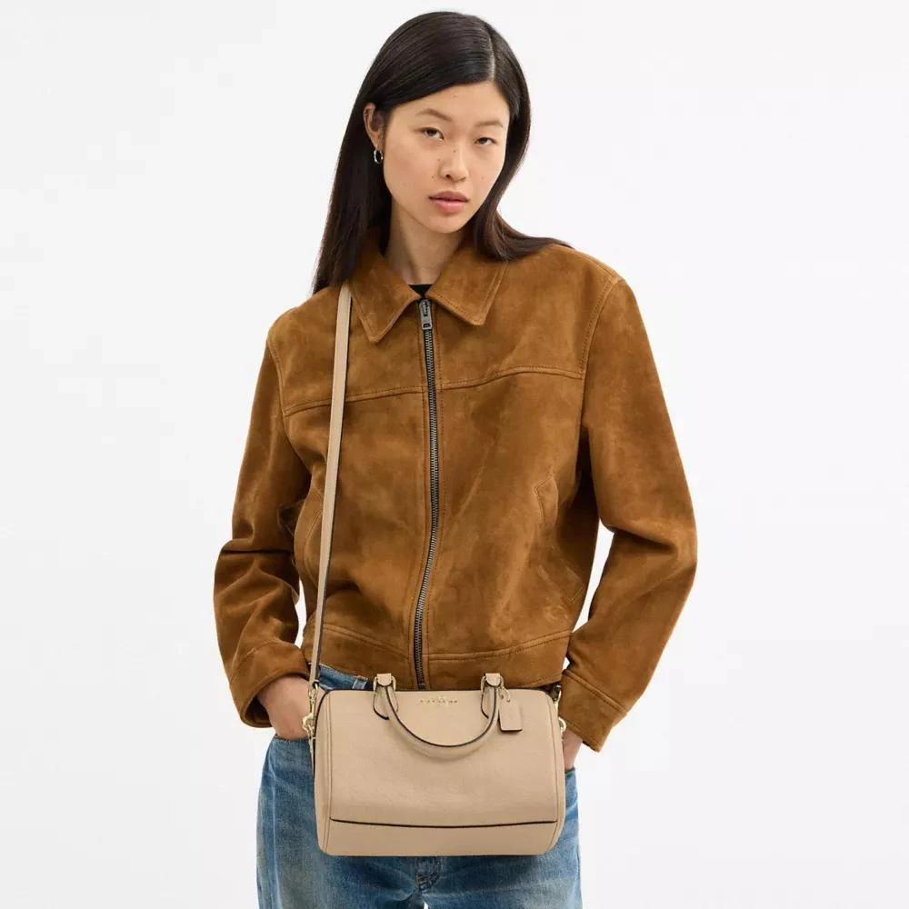 Coach Rowan Satchel Bag In Signature Leather 2