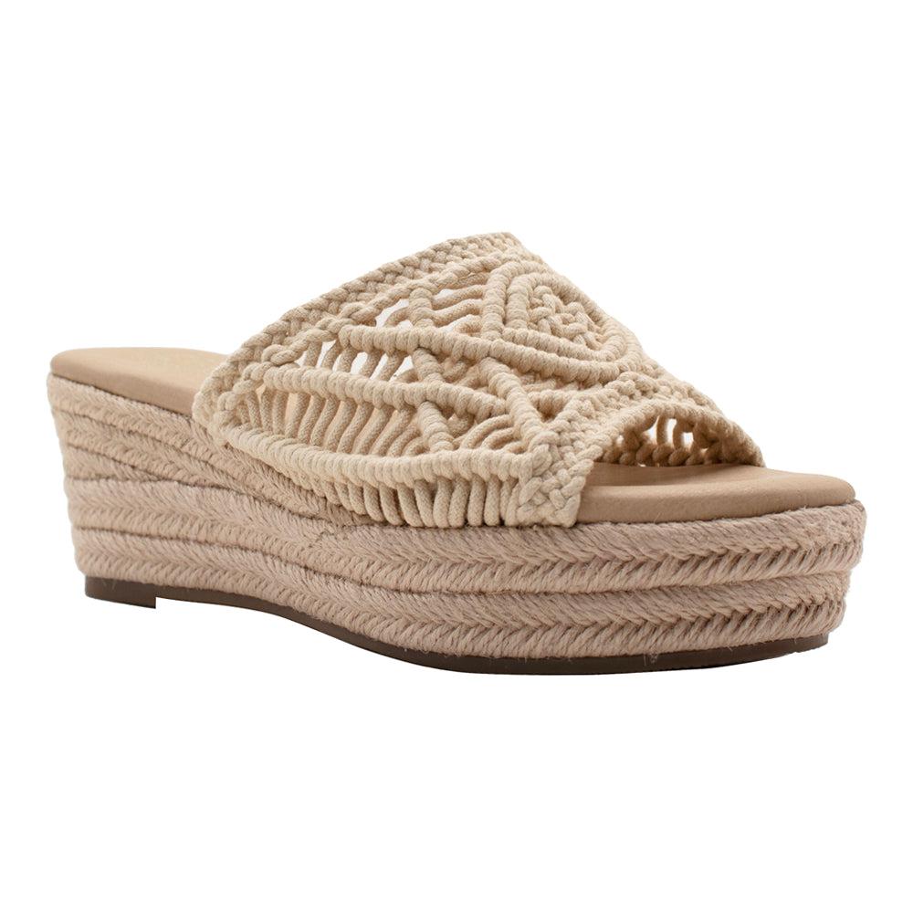 Sbicca Eureka Macrame Wedge Sandals