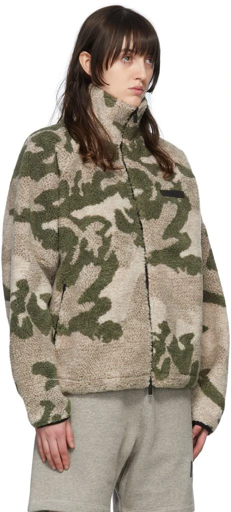 Essentials Khaki Polyester Jacket 2