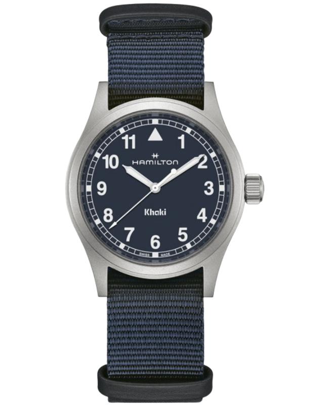 Hamilton Hamilton Khaki Field Quartz Blue Dial Fabric Strap Men's Watch H69401940
