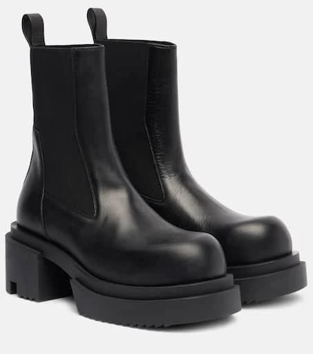 Rick Owens Beatle leather platform Chelsea boots 1