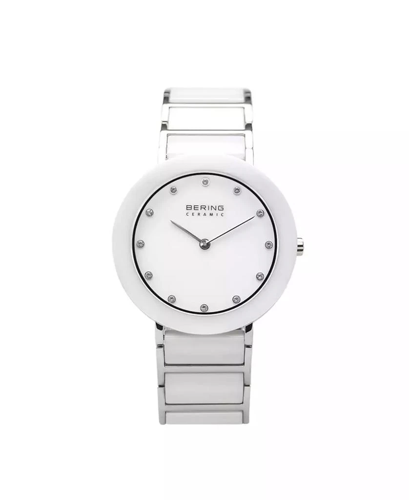 Bering Ladies Ceramic Bezel and Smooth Link Watch 1