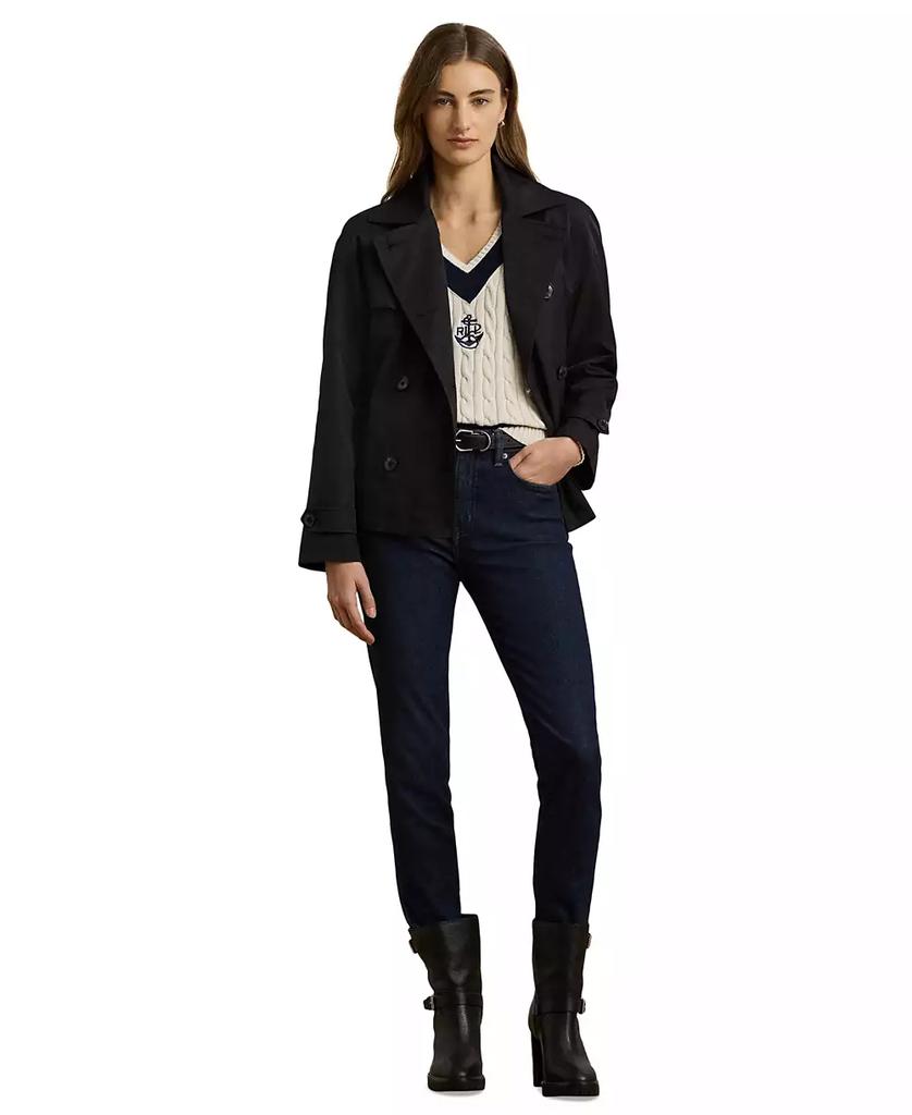 Ralph Lauren Petite Short Double-Breasted Trench Coat