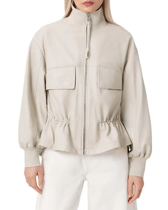 ALL SAINTS Flor Leather Jacket