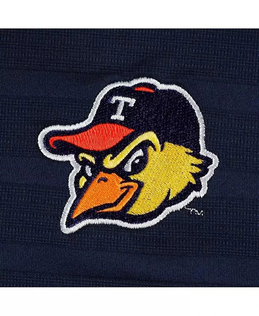 CHAMPION Men's Navy Toledo Mud Hens Textured Solid Polo Shirt 5