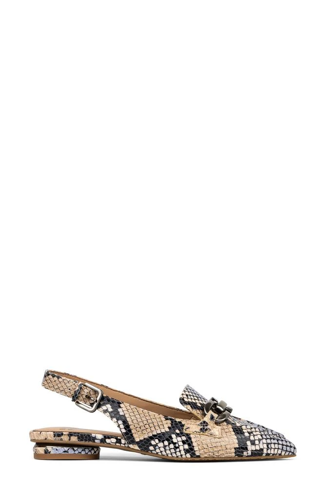 Donald Pliner Snakeskin Print Slingback Loafer Mule 3