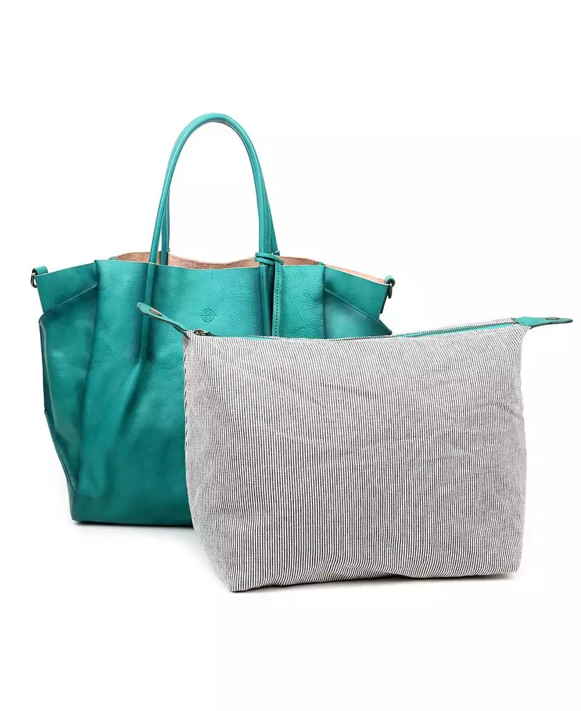 OLD TREND Women's Genuine Leather Sprout Land Tote Bag 6