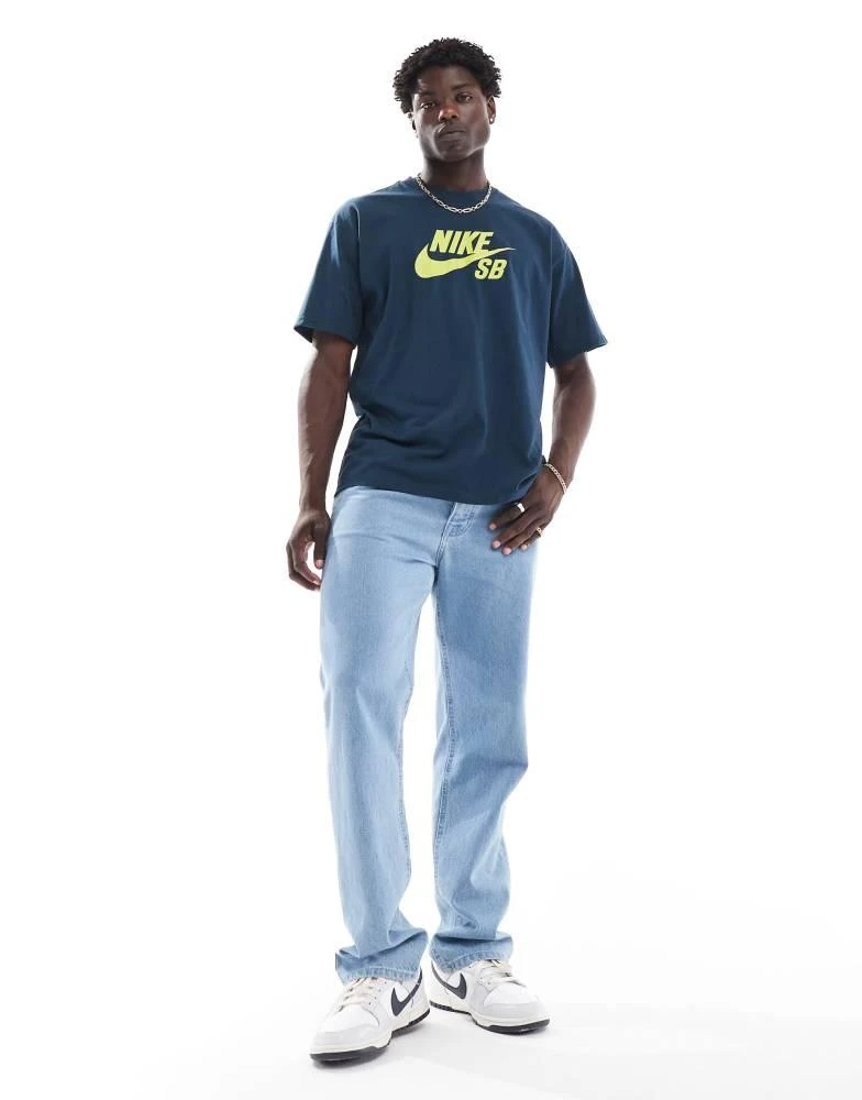 NIKE Nike SB central logo t-shirt in navy 1