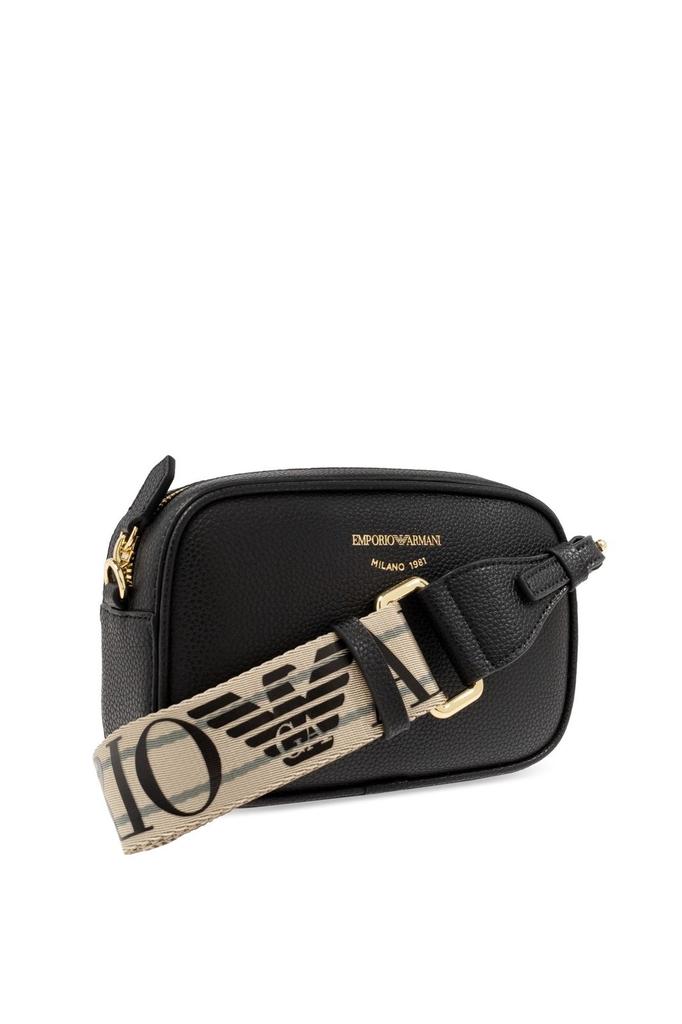 Emporio Armani Emporio Armani Logo Detailed Zip-Up Crossbody