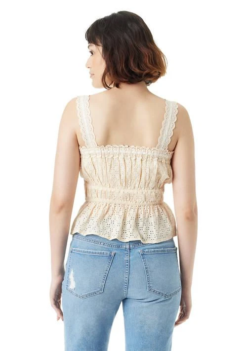 Sam Edelman Edelman Womens Doria Lace Paneled Tank Top 2