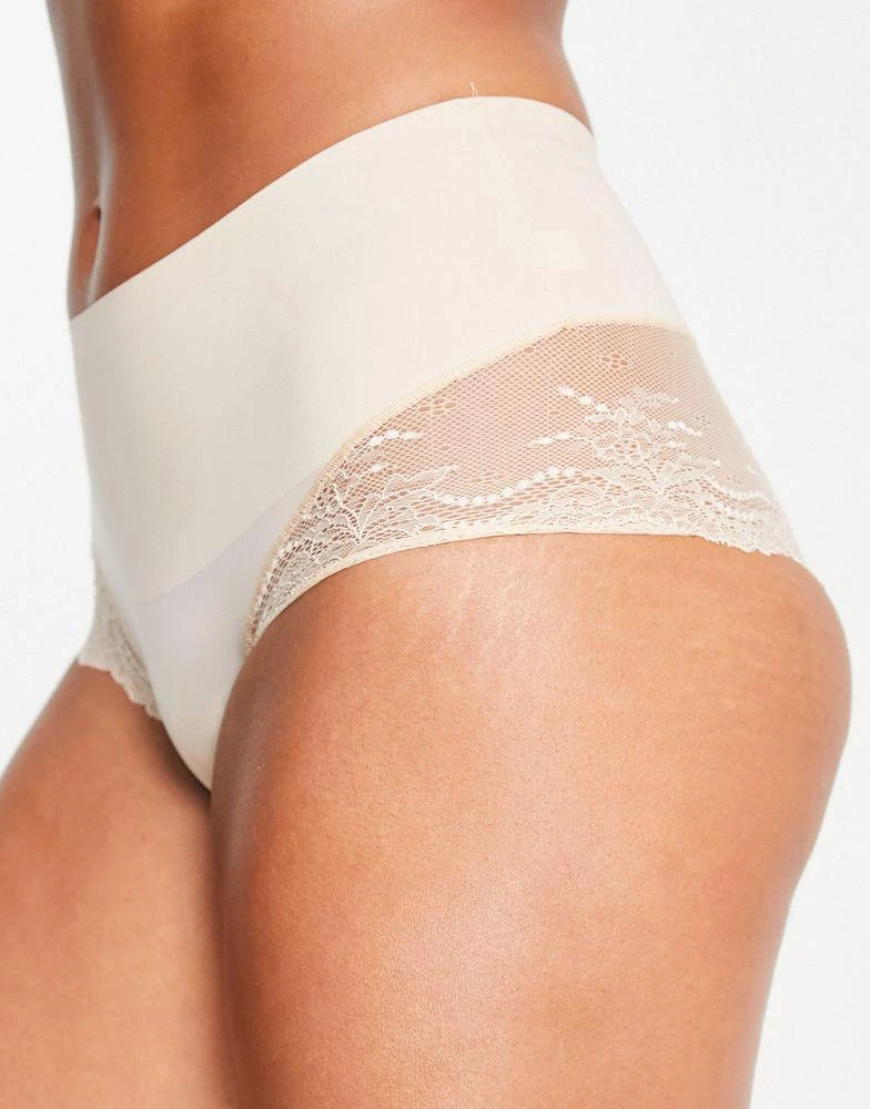 SPANX SPANXsupersmooth Undietectable lace hipster brief in beige 1