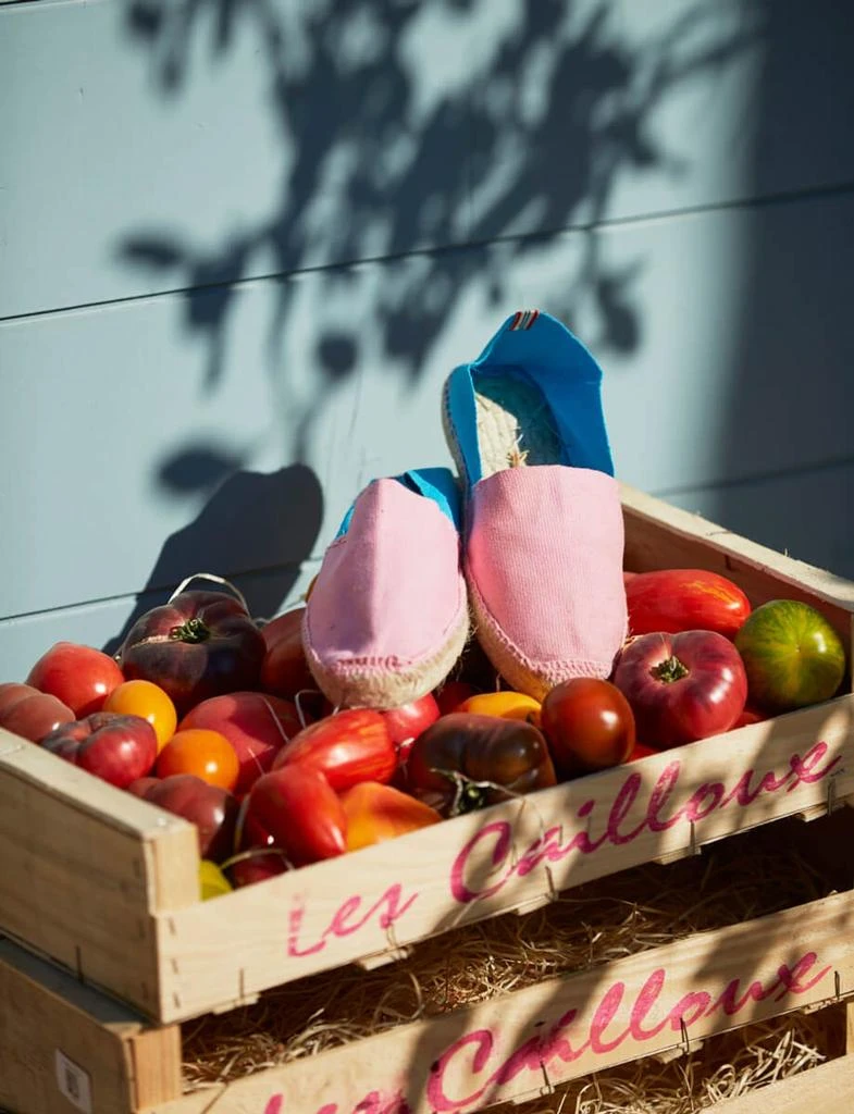 INES DE LA FRESSANGE PARIS Aglae pink-turquoise espadrilles 6