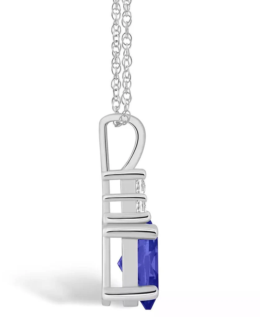 Macy's Tanzanite (1-1/4 Ct. t.w.) and Diamond (1/10 Ct. t.w.) Pendant Necklace 3