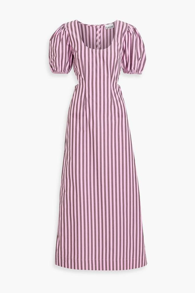 Cutout striped cotton-poplin maxi dress  On Sale Now with Up to 70% Off |  Discover Exclusive Deals & Savings at BeyondStyle  Authentic Ganni dresses|maxi  dresses|women|clothing with Limited-Time Discounts, Free Shipping,