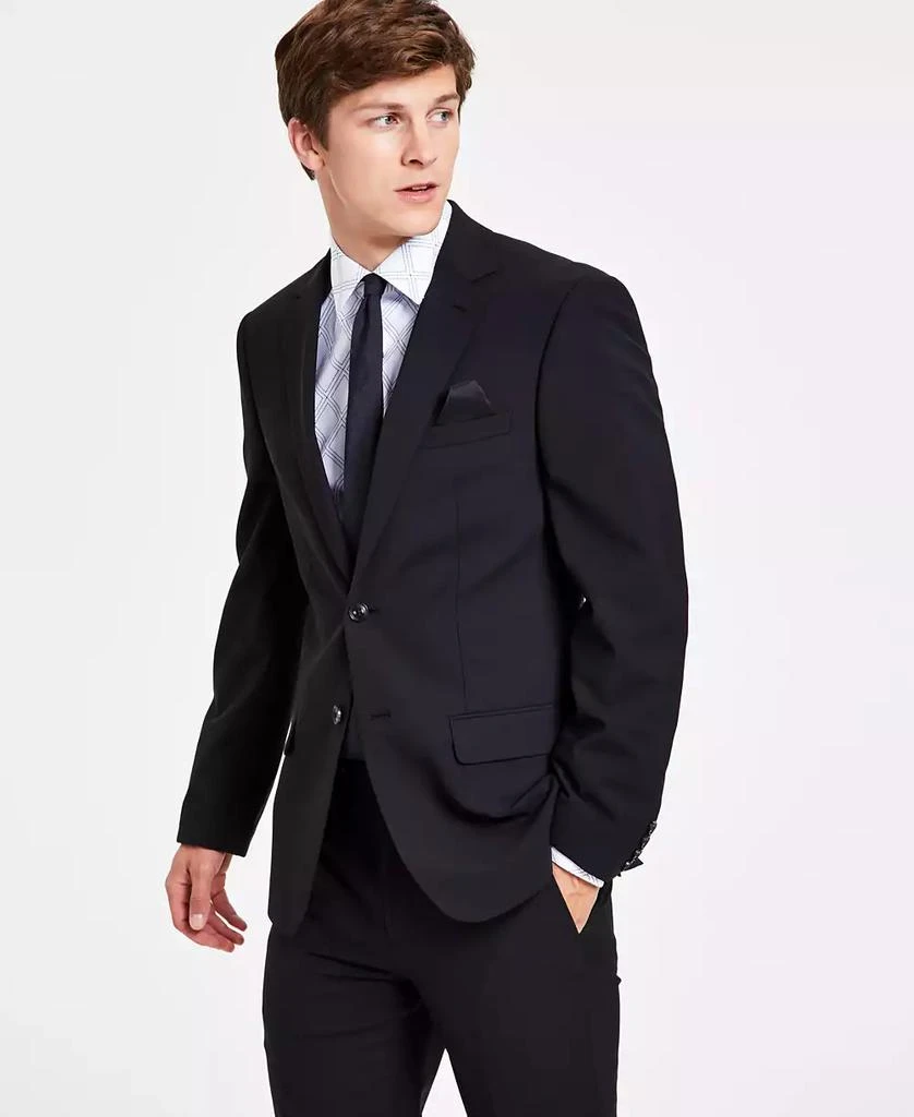 Shop Men's Skinny Fit Wrinkle-Resistant Wool-Blend Suit Separate