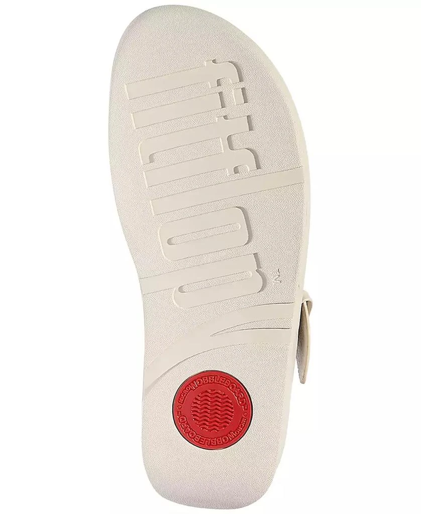 FitFlop Women's Lulu Resin-Buckle Leather Sandals 5