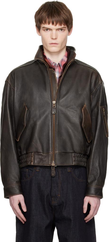 Sacai Sacai Gonz Wool Melton X Leather Blouson - Jackets - BeyondStyle
