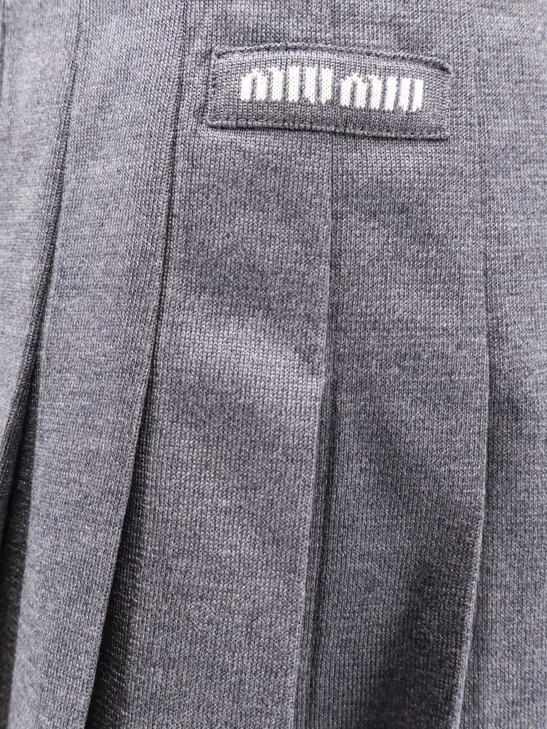 Miu Miu Recycled silk pleated skirt 4