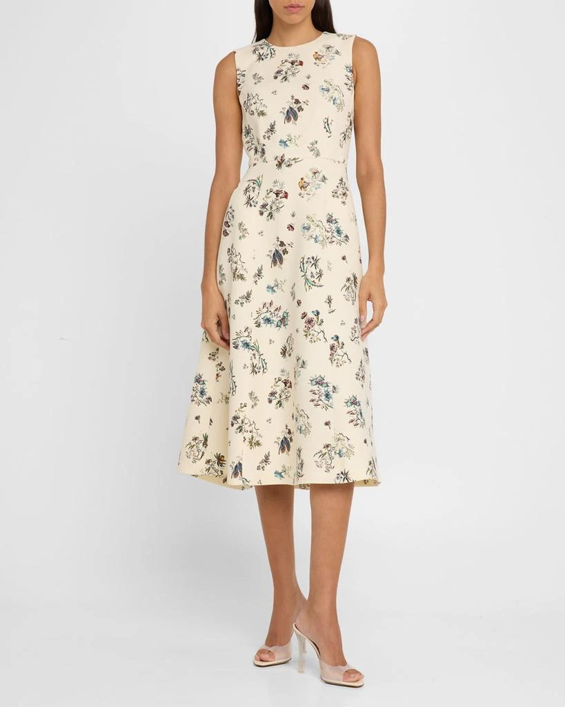 ADAM LIPPES Eloise Floral-Print Sleeveless Midi Dress 4