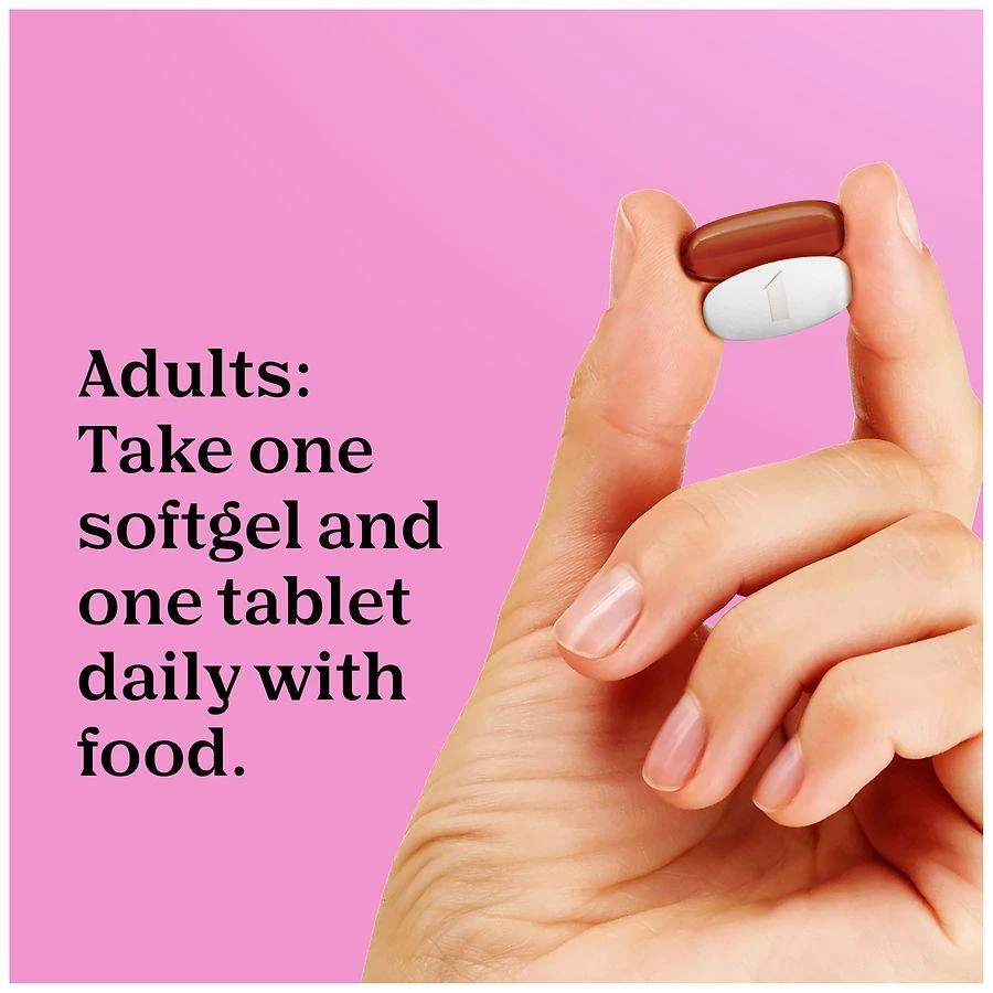 One A Day Advanced Prenatal Vitamins with Folic Acid and DHA, Softgels and Tablets 7