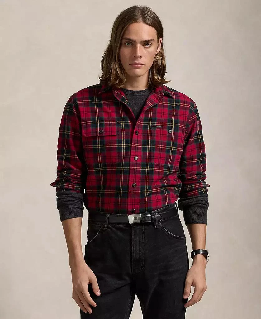 Ralph Lauren Men's Classic-Fit Plaid Oxford Workshirt 1