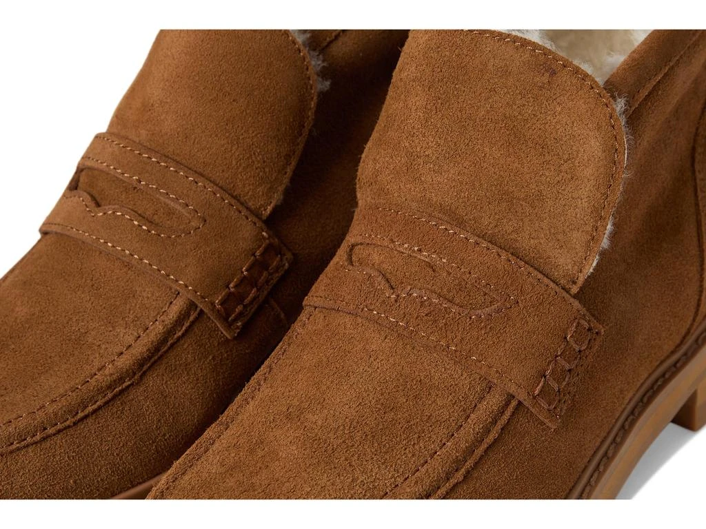 Madewell Rory Lug Loafer Bootie - Suede Shearling 6