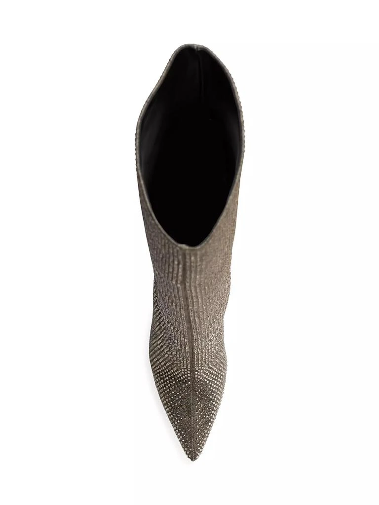 Black Suede Studio Ally 100 Denim Embellished Boot 6