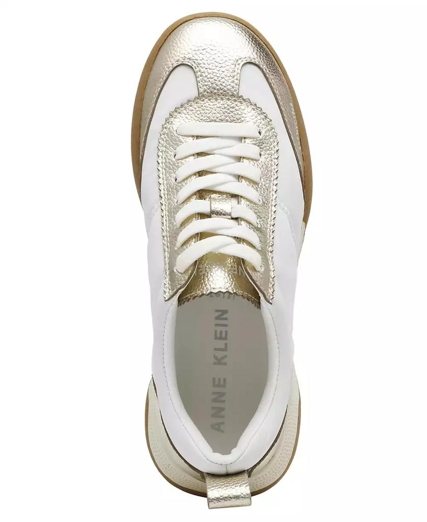 Anne Klein Women's Westside Low Profile Lace Up Retro Sneakers 4