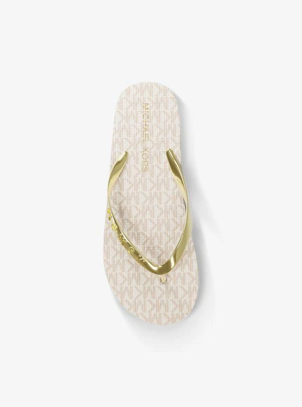 Michael Kors Signature Logo Flip Flops 5