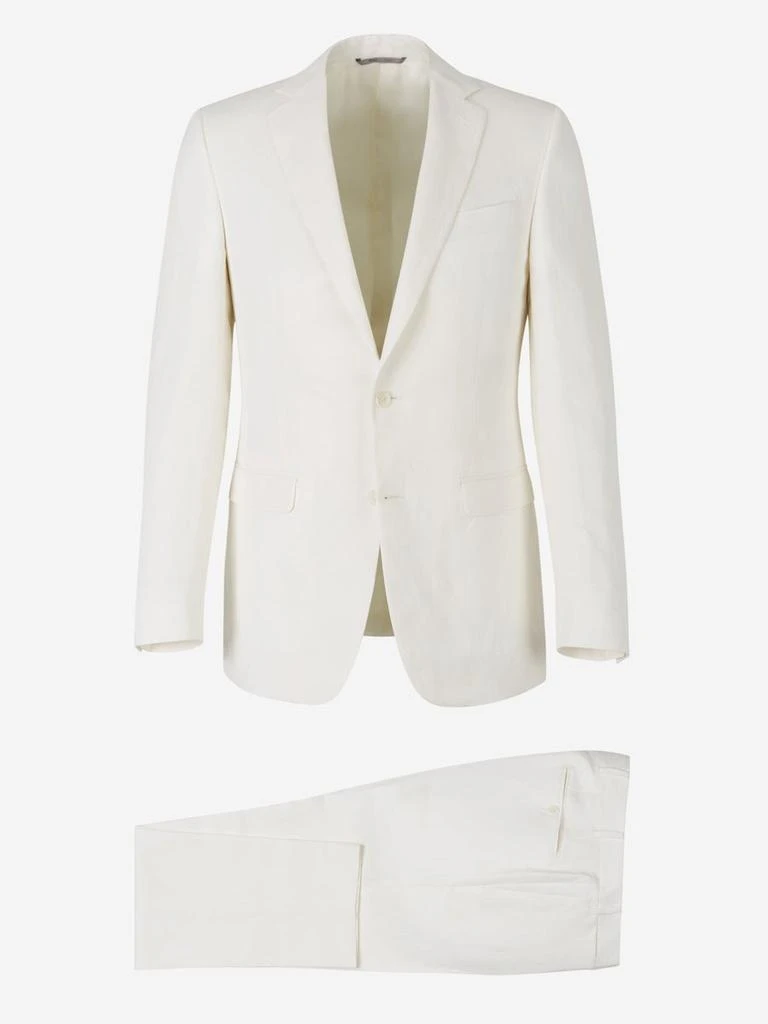 Canali Canali Linen And Silk Suit 1