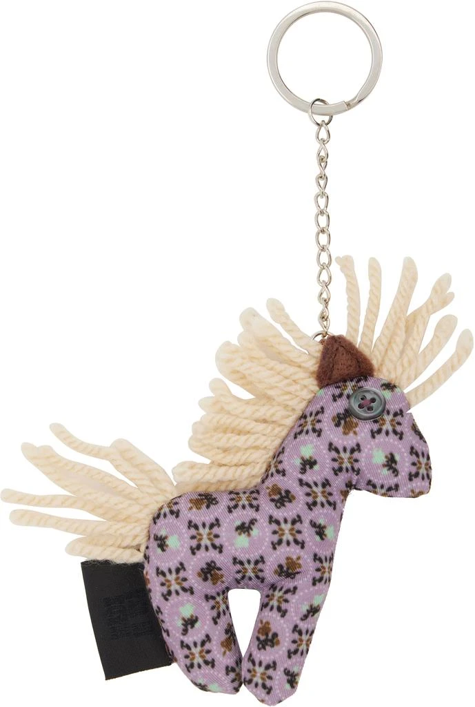 Anna Sui Purple Graphic Keychain