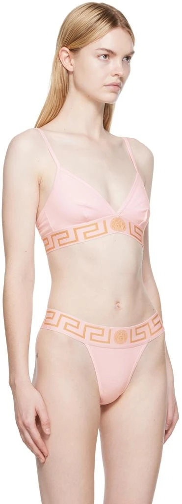 Versace Pink Greca Border Bralette 2