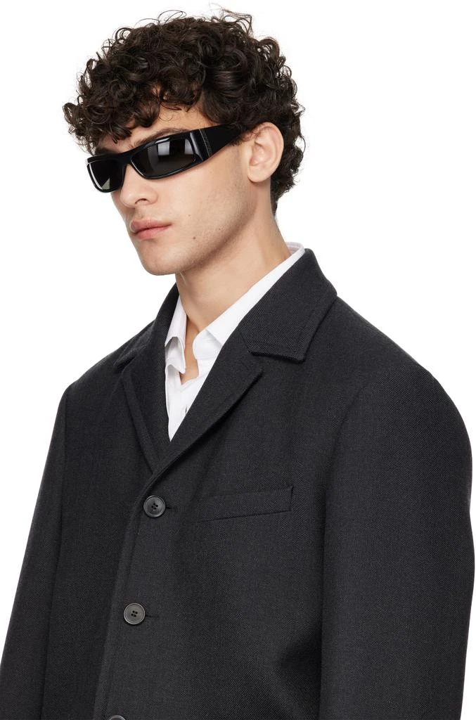 Gucci Black Rectangular Sunglasses 4