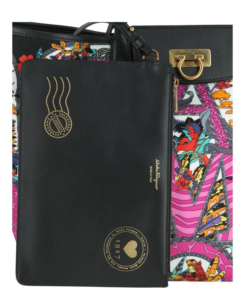 Salvatore Ferragamo Gancini Graphic Print Tote Bag 3