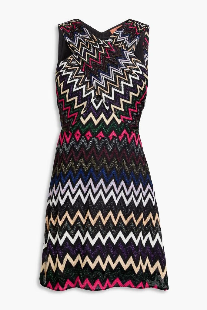 Missoni Metallic crochet-knit mini dress 1