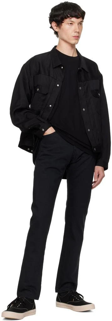 n.hoolywood Black Logo Patch T-Shirt 4