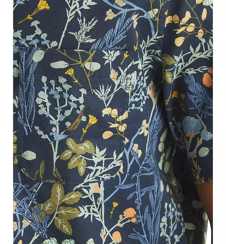 Nautica Men's Short Sleeve Button-Front Floral Print Shirt 3