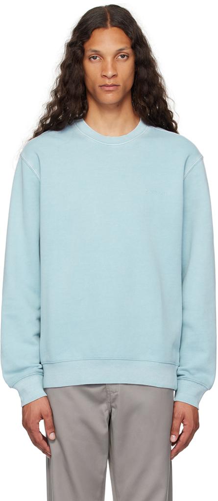 【ALYX】Treated Logo Knit Crew Sweater Alyx Treated Logo Crewneck Sweater Lilac Cotton Oversized